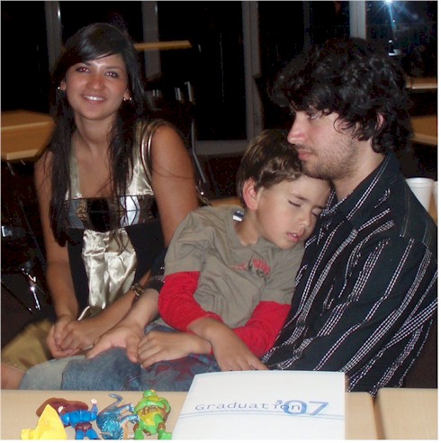 Liesl's grad 2007 - with James and Rodan